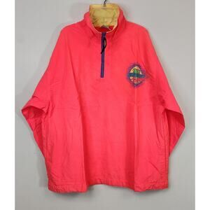 Vintage VUARNET FRANCE Men Neon Multicolor Windbreaker-Size Large